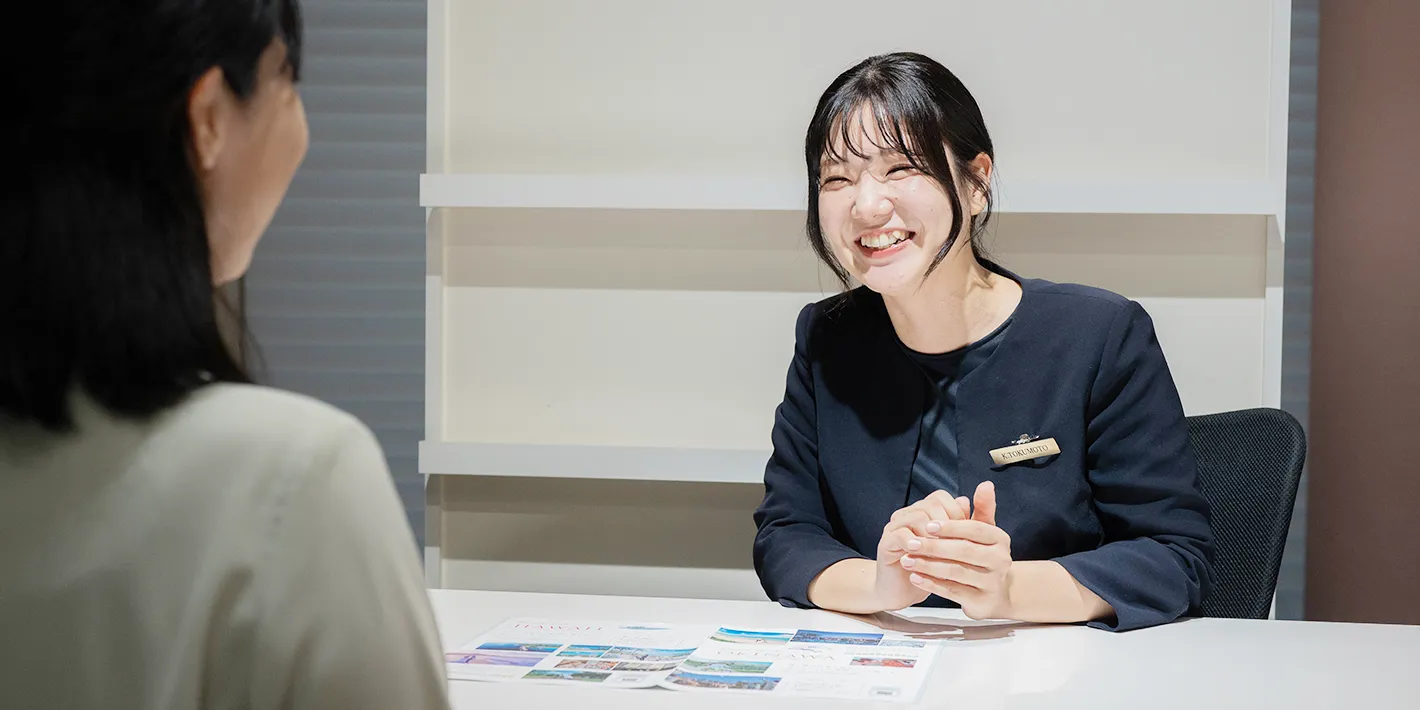 プランナーとの相談風景の写真